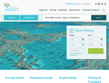 Tablet Screenshot of cairnsairport.com.au